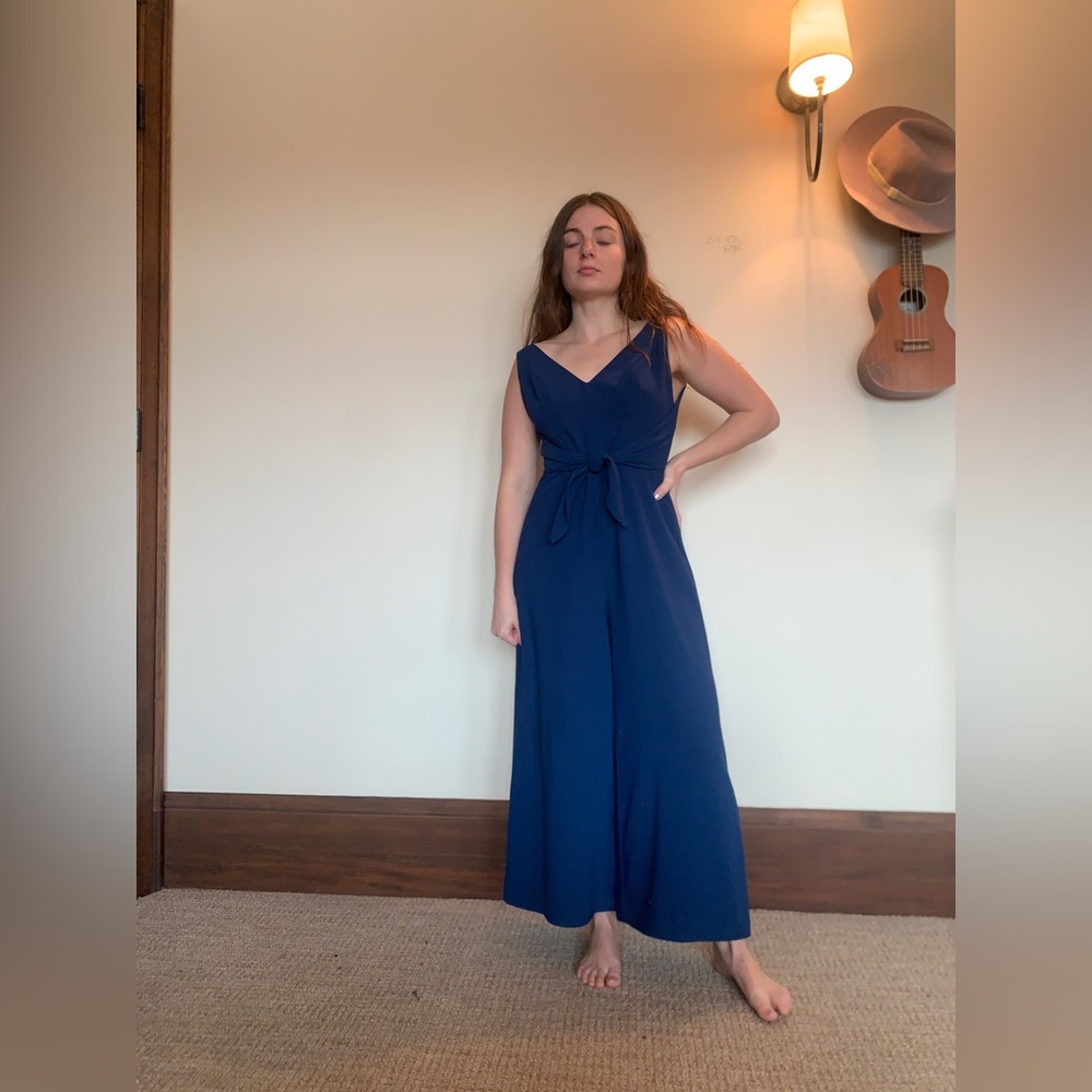 Amanda Uprichard blue jumpsuit